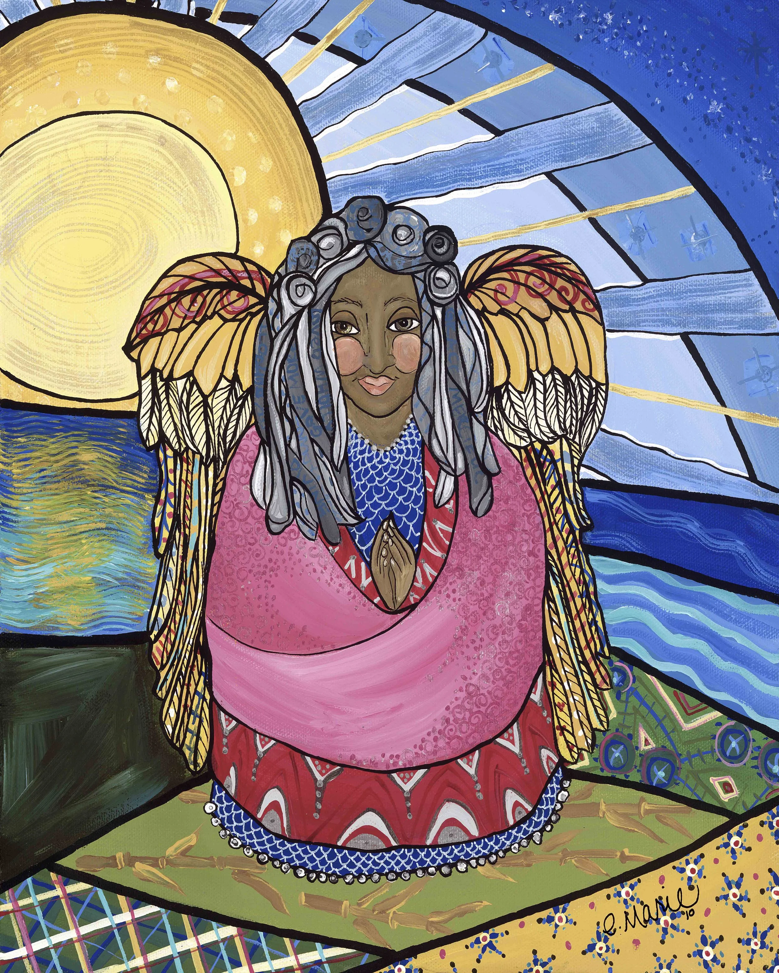 セル画 ReflectionArt angelbeat Angel Reflection — Elizabeth Marie Fine Art